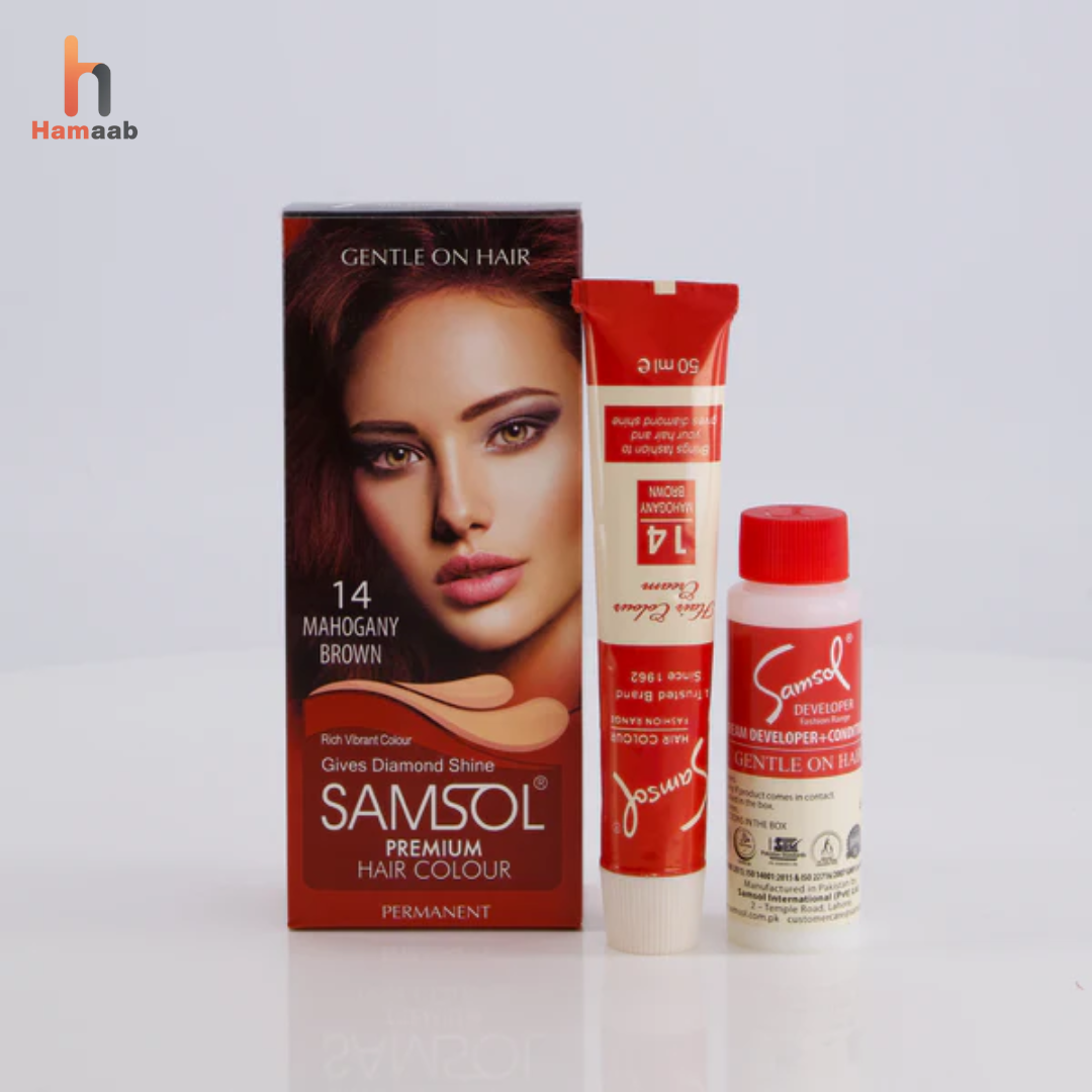 Samsol Hair Colour - 14 Light Blonde - Non Metallic Dye