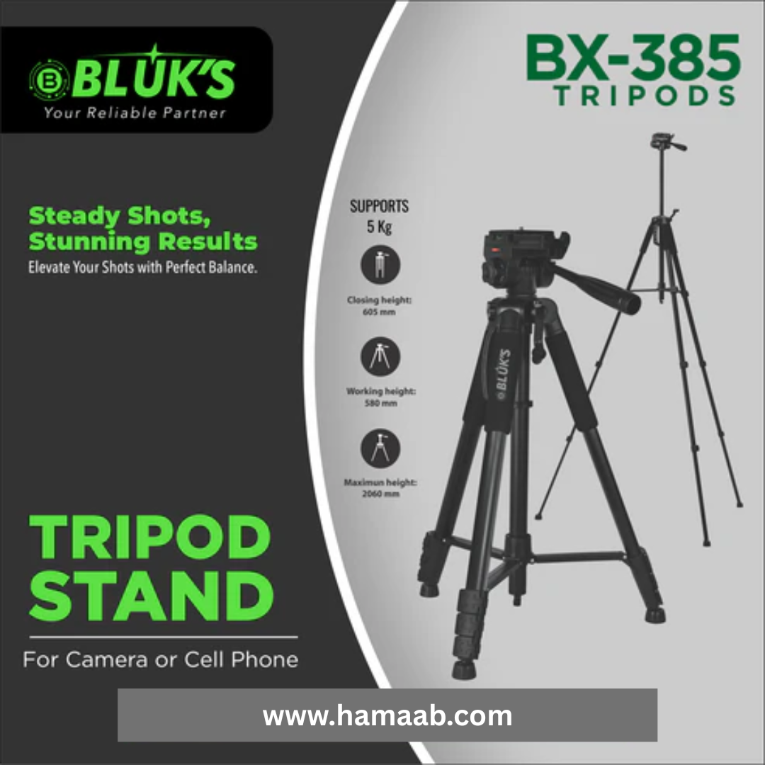 BX-385 - 360 Tripod - Long CamCorder TriPod Stand
