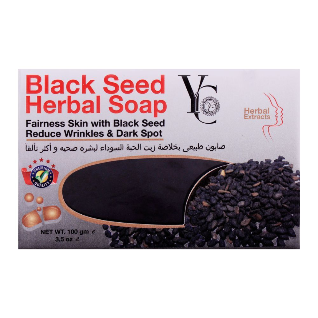 YC Black Seed Herbal Soap – Reduce Wrinkle & Dark Spot – 100g