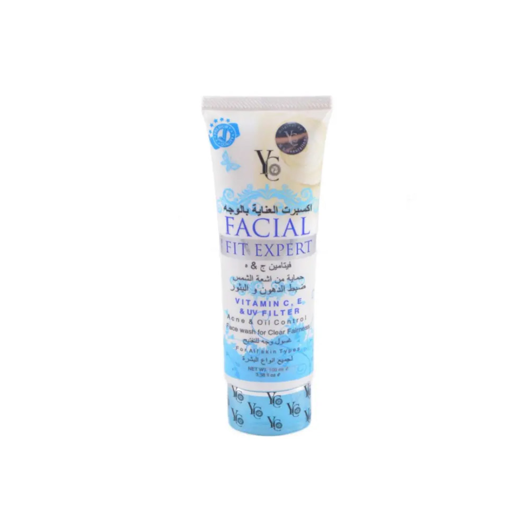 YC Facial Fit Expert Face Wash Blue – 100ML