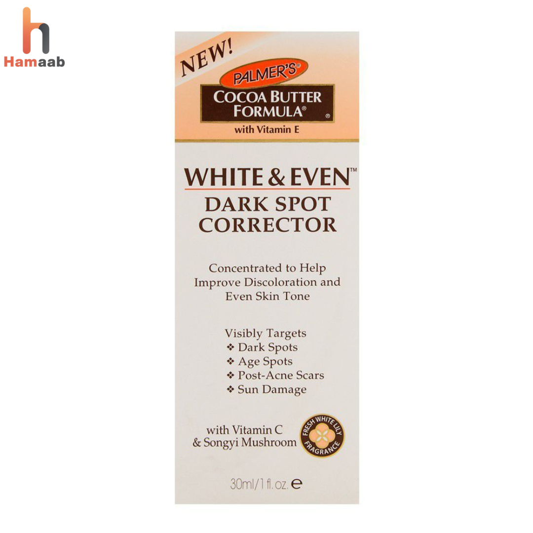white and Even Dark Spot Corrector 30ml – SpWhot Removal & Skin Brightening Serum | Hamaab