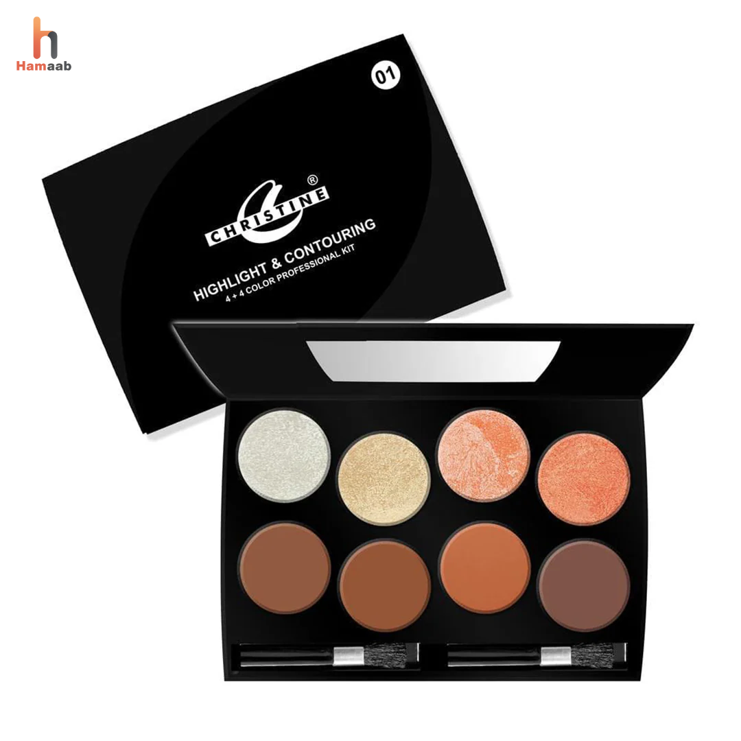 Christine 4+4 Highlight & Contouring Kit