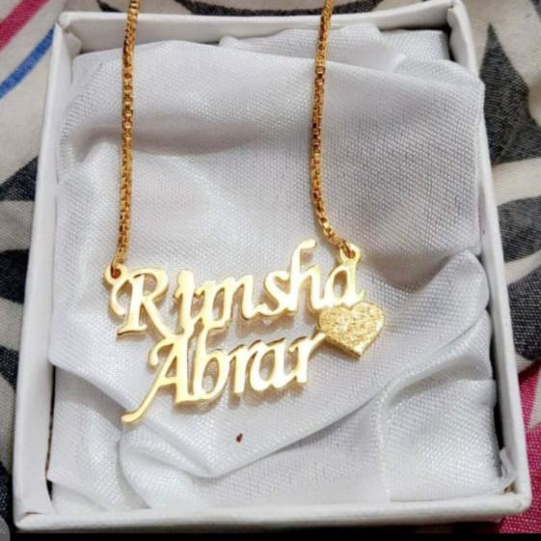 Customized Double Name Heart Locket – Rimsha & Abrar