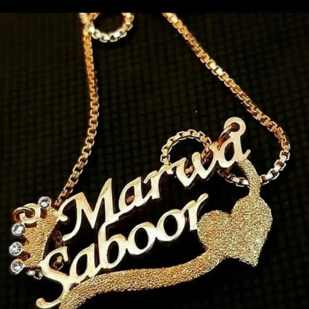 Customized Double Name Heart Locket – MARWA & SABOOR