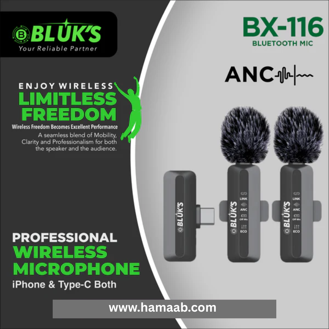 BX-116 Double Mic ANC with IPhone & Type C Connector