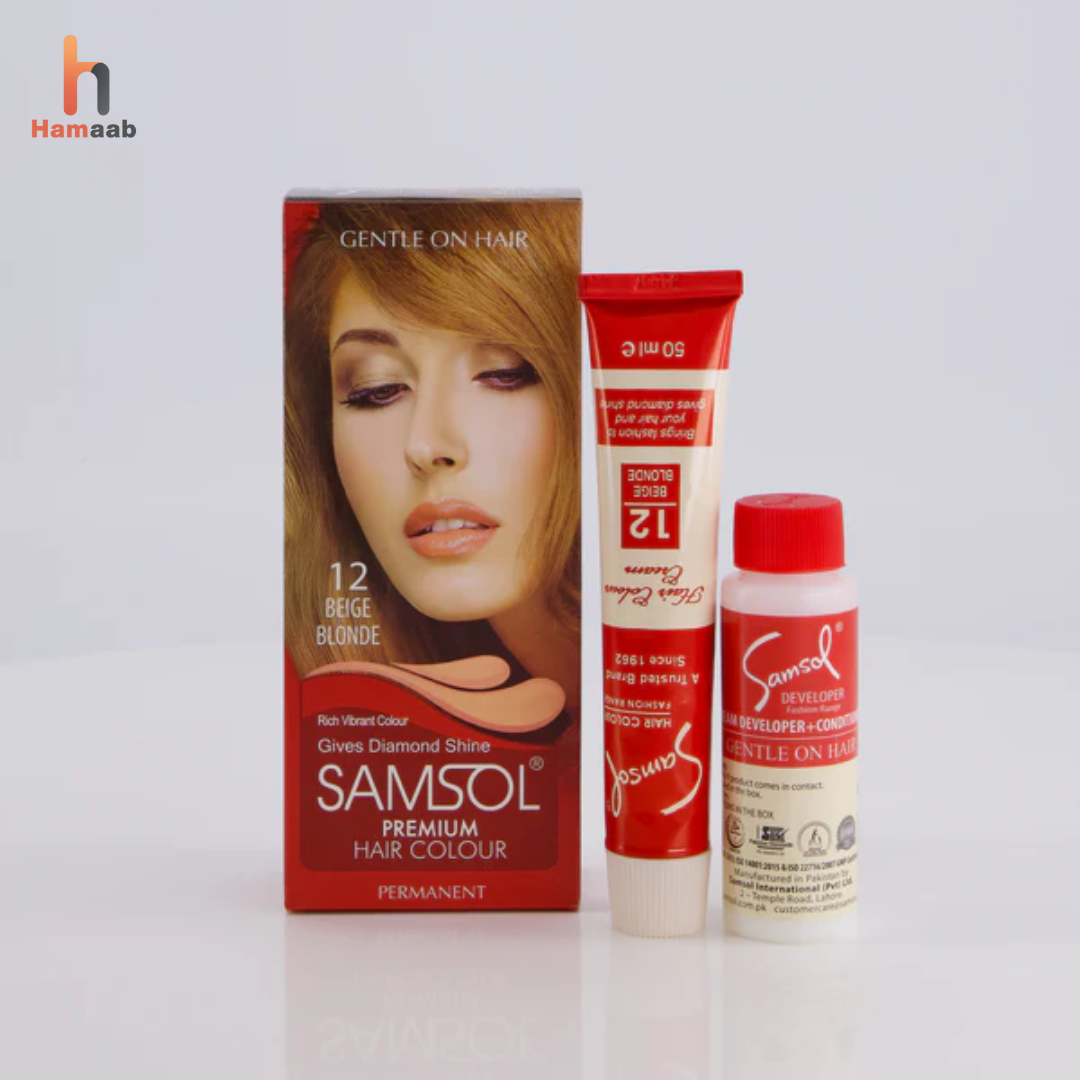 Samsol Hair Colour - 12 Special Blonde - Non Metallic Dye