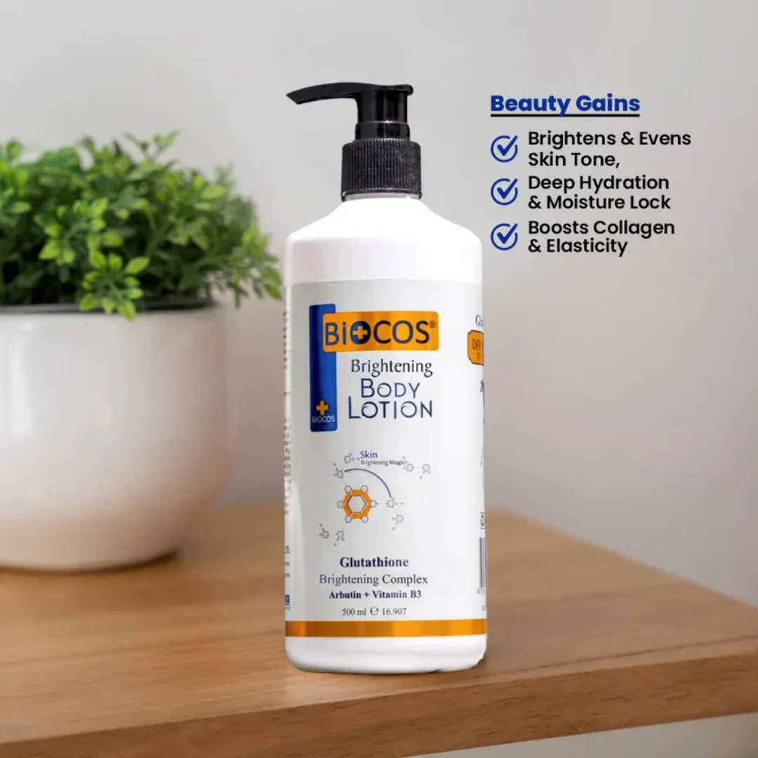 Body Lotion – Hydrates & Moisturizes, Boosts Collagen, Repairs Dry Skin, with Niacinamide, Arbutin & Glutathione for Radiant Skin Tone 500ml/1000ml