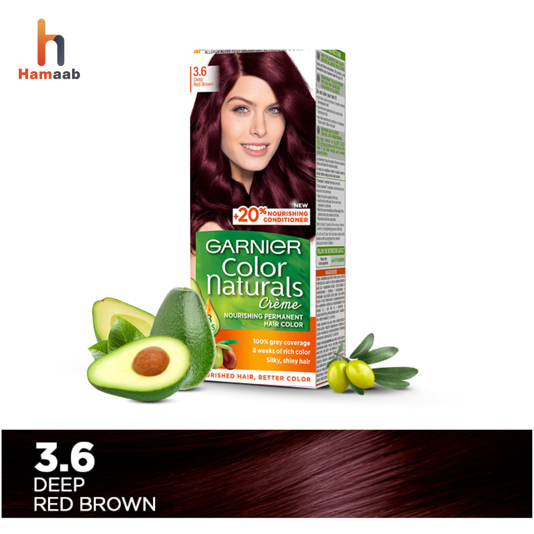 Garnier Color Naturals - 3.6 Deep Red Brown Hair Color