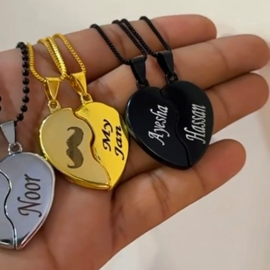 Customized Couple Broken Locket