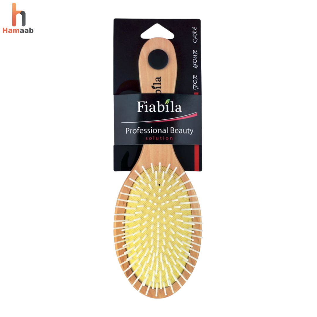 FB03 Wooden Hair Brush – Professional Detangling & Styling Brush | Hamaab
