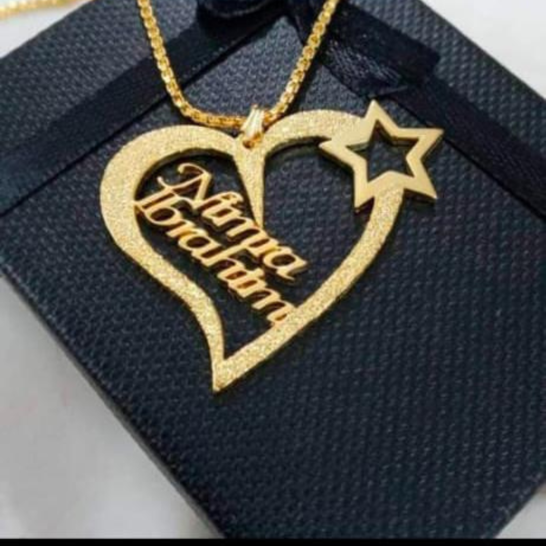 Customized Double Name Heart Locket –  Nimra & Ibrahim