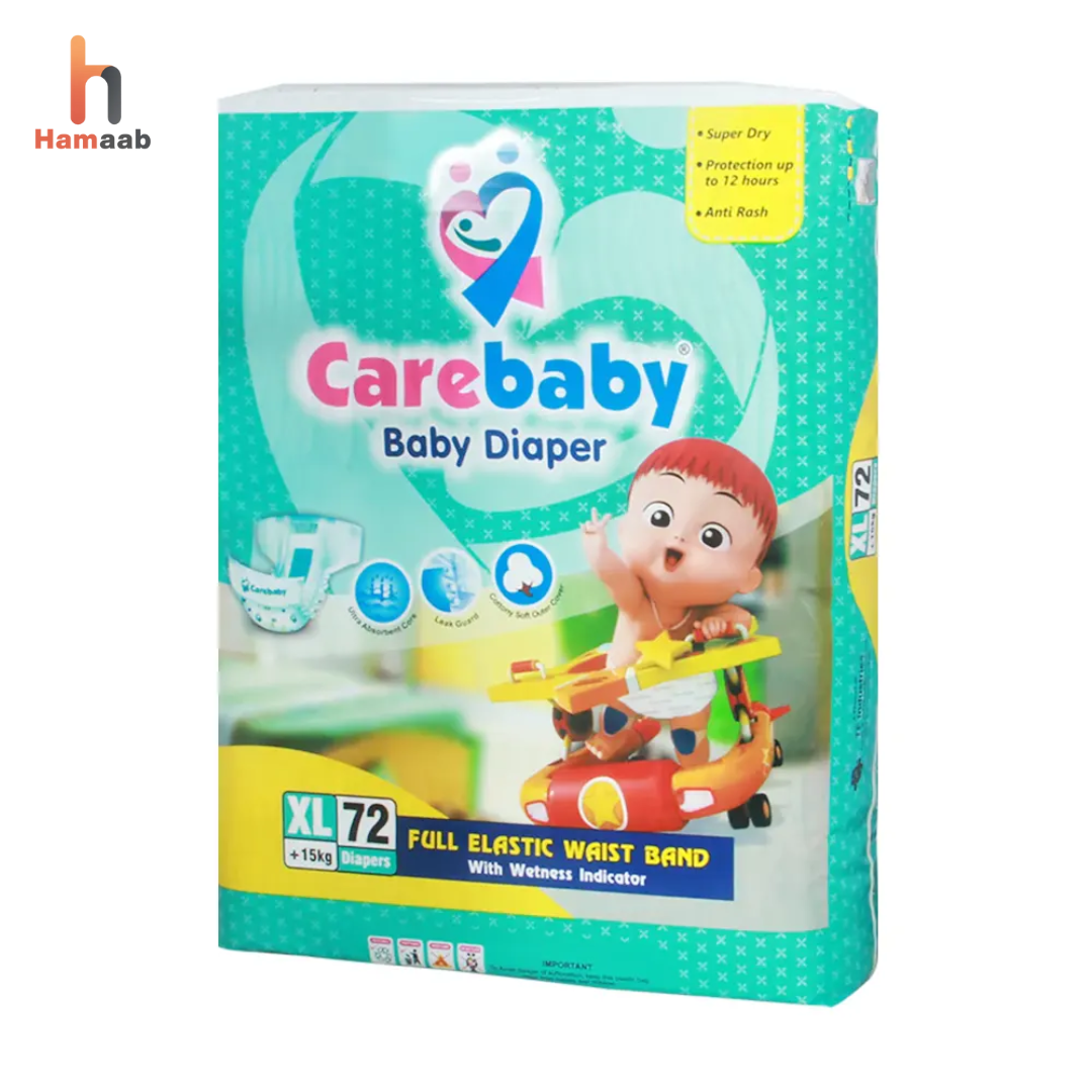 Carebaby Baby Diaper Extra Large Size (72 Pcs)
