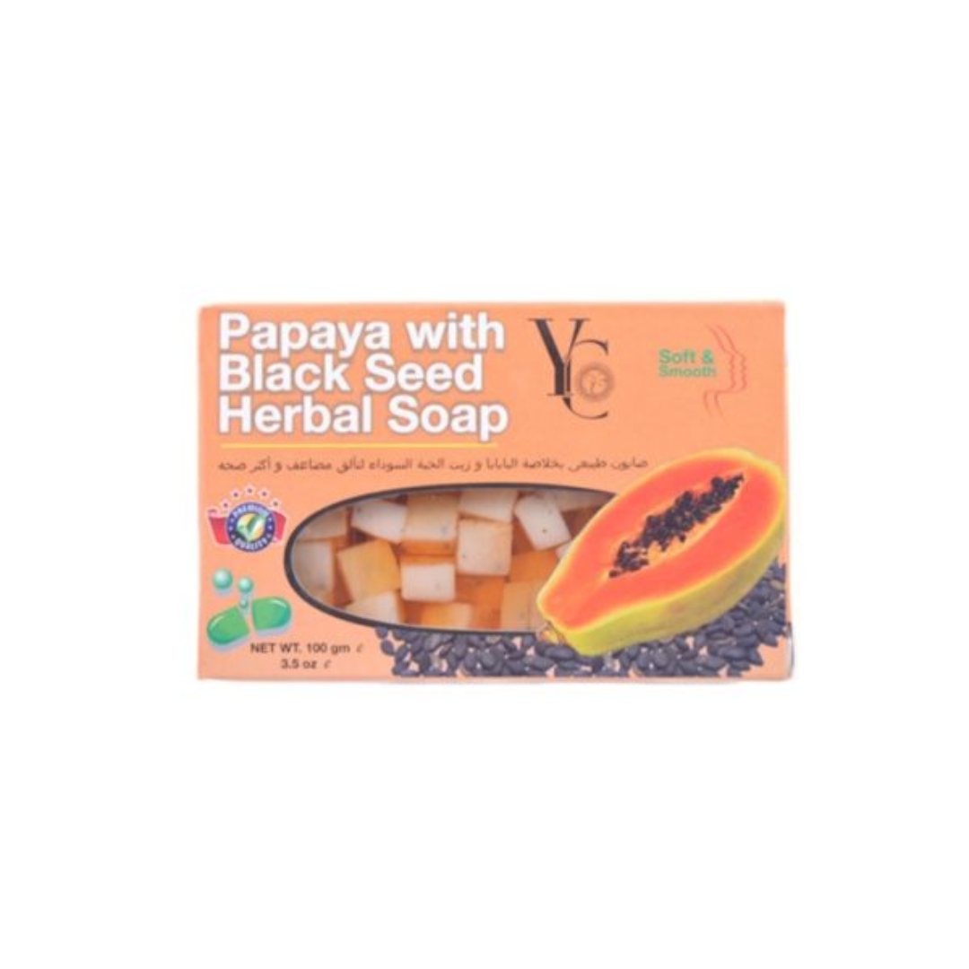 YC Thailand Papaya Black Seed Soap – 100Gm