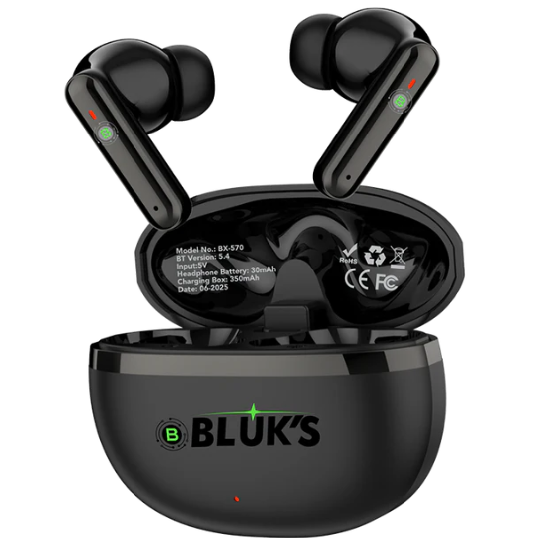 BLUK’S BX-570 – Quad-Mic ENC + ANC Wireless Bluetooth Headset