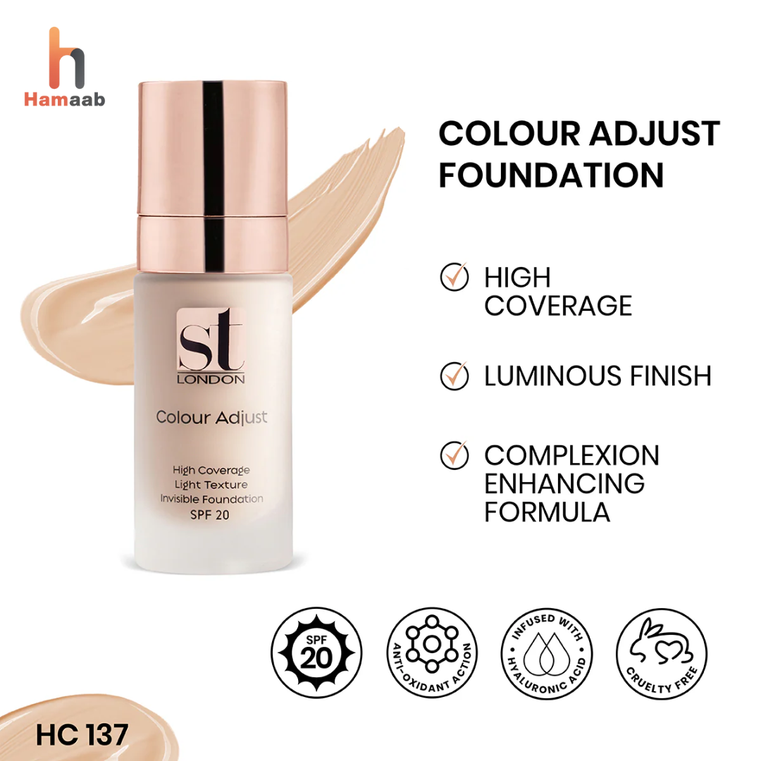 ST London - Colour Adjust High Coverage Foundation LOTION