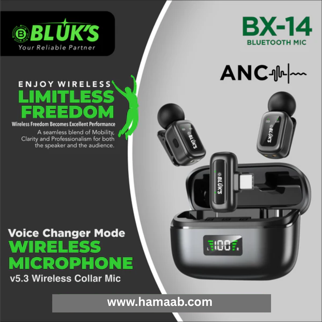 BX-14 Wireless Bluetooth Microphone ANC