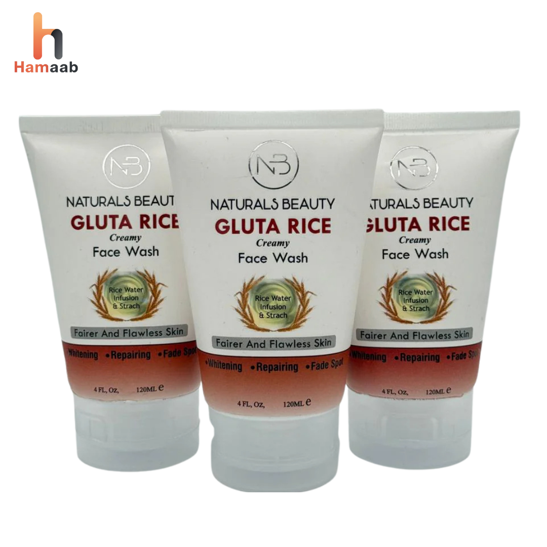 Naturals Gluta Rice Cream Face Wash