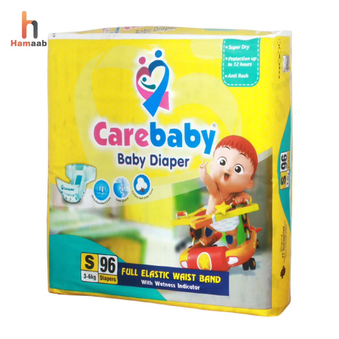 Carebaby Baby Diaper Small Size (96 Pcs)