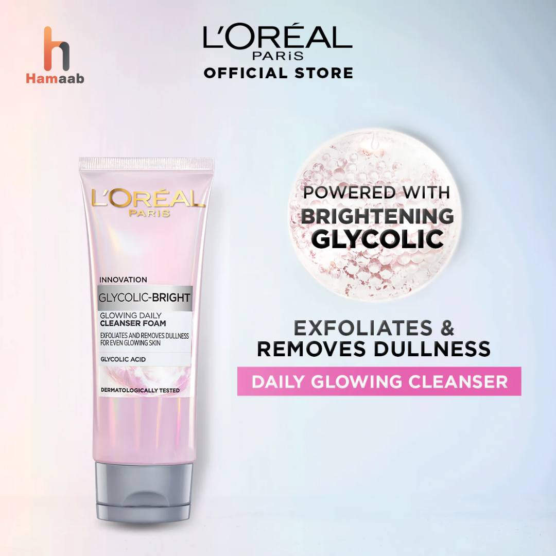 L’Oréal Paris Glycolic Bright Glowing Daily Face Wash – 100ml