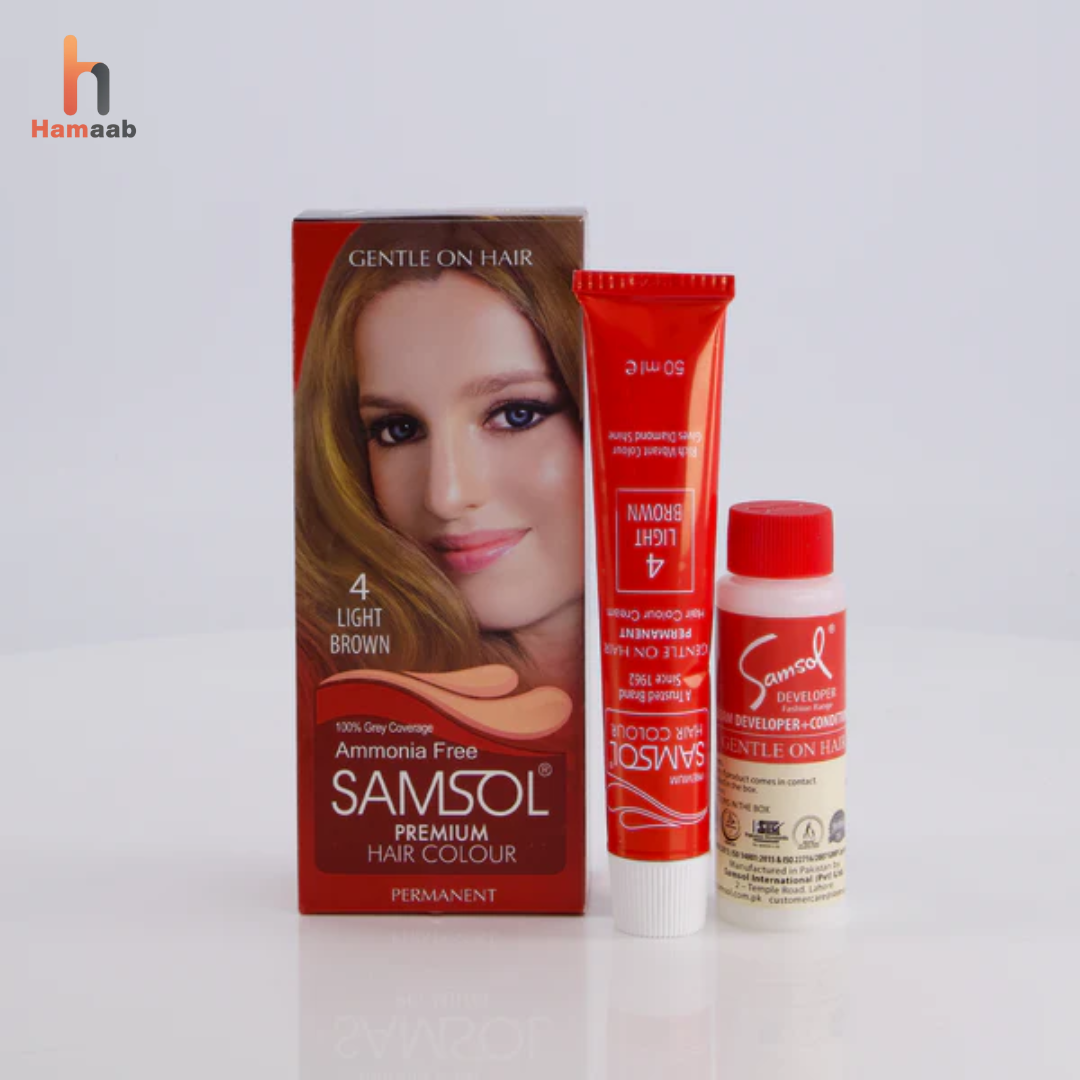 Samsol Hair Colour - 4 Chestnut Brown - Non Metallic Dye