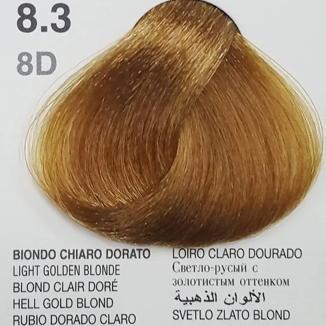 DIKSON COLOR 8.3 Light Golden Blonde (8D) – 100ml