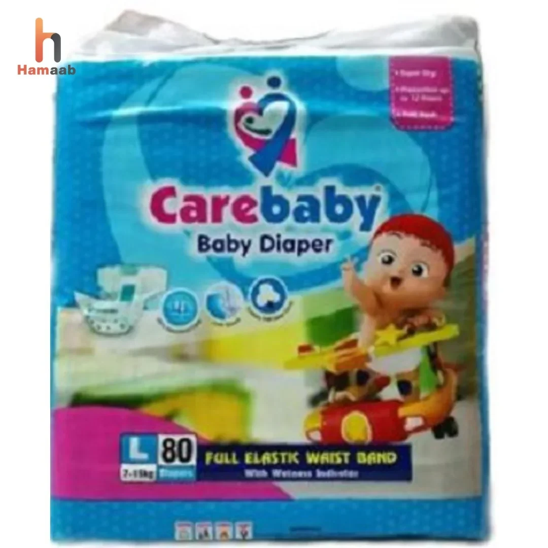Carebaby Baby Diaper Large Size (80 Pcs)