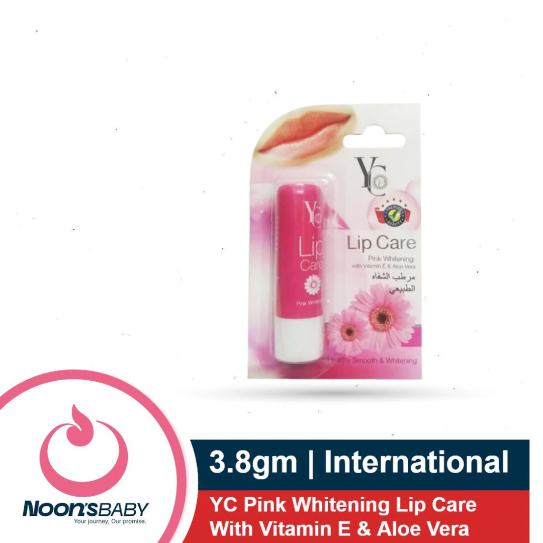 YC Lip Balm 3.8gm Pink Whitening Lip Care With Vitamin E & Aloe Vera
